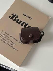 复古皮革专业保护壳，斜挎保护套，适用于 Apple 1/2/3/Pro 3 无线蓝牙耳机 - 咖啡棕 - 查看 3