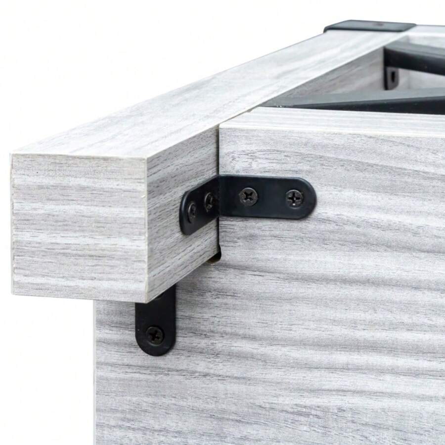 Walker Edison Sedalia Modern Farmhouse Metal X Side Table, 18 Inch