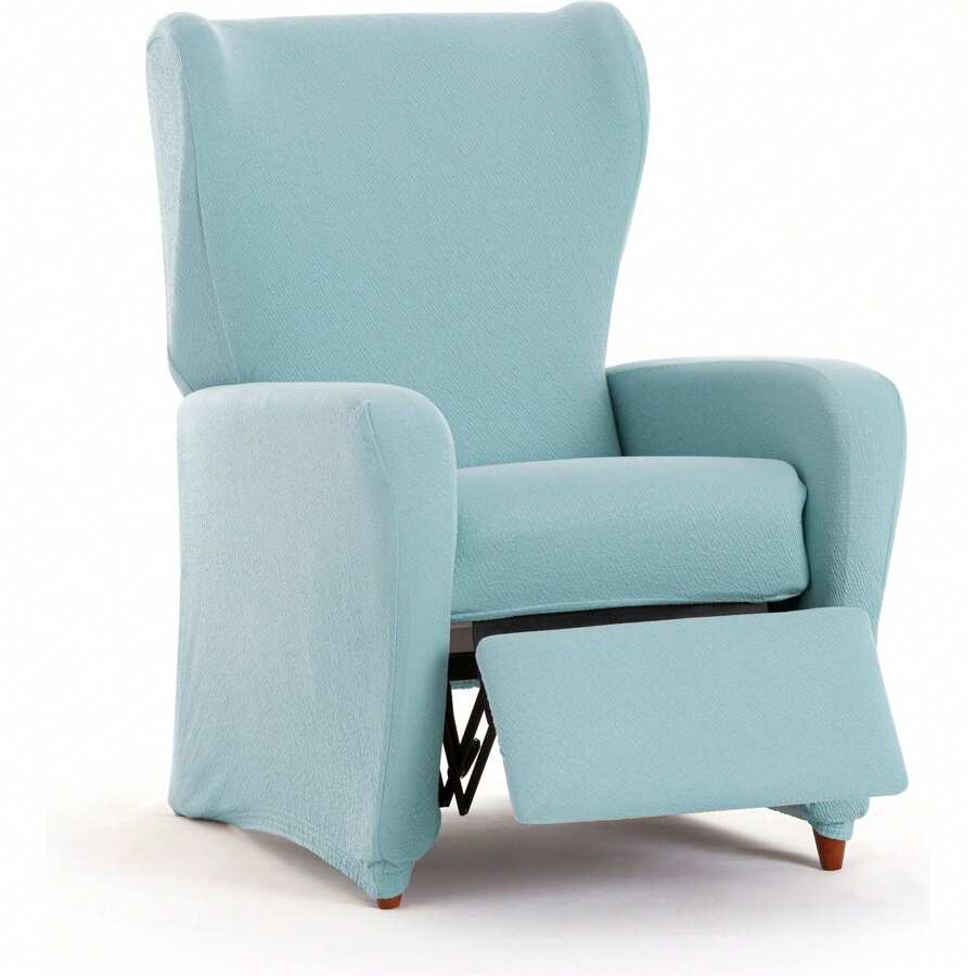 Eysa Relax Armchair Cover With Bielestic Fabric Extra Soft Touch - Fabric Armchair Cover For A Perfect Fit Does Not Slip - Armchair Cover 100% Made In Spain - 水鴨藍 - 查看 1