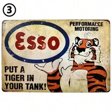 1pc,  Metal Tin Signs (8''x12''/20cm*30cm), Metal Poster Pub Bar Decoration Shabby Chic Gas Oil Garage Plaque Home Wall Sticker Decor