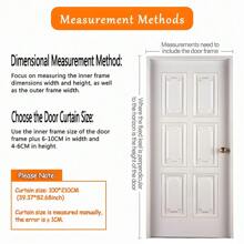 ANTSAY 1 Pieza Cortina Mosquitero Magnetico 100cm x 210cm, Puerta de Pantalla Magnética Malla, Mosquitera Magnética para Puertas, Cortina de Puerta Anti-mosquitos, Cierre Automático Magnético, Anti Insectos Moscas y Mosquitos, Fácil de Instalar sin Taladrar - Color de Café - B - Ver 7