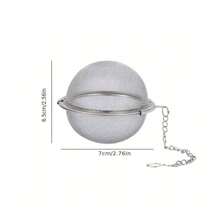 1 Stück Edelstahl Mesh Kräutertee Ball Tee-Ei Tee Filter für Suppe, Eintopf, Brühe, Gewürze und Tee, Küchenzubehör, Küche, Küchenartikel, Lebensmittel, Kochen, Camping, Urlaub, Strand, Raumdekoration, Organizer, Party, Reisen.