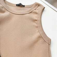 Women Tank Tops & Camis - 酒紅色 - 查看 6