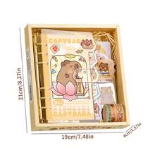 Journal Gift Box Set, Suitable For Daily Gift, Birthday Gift, Holiday Gift, Christmas Gift, Including Journal Notebook, Pen, Stickers, Badges, Etc. - Multicolor - View 3