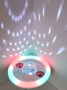 Foco Led De Música Con Altavoz Bocina Bluetooth, Bombilla Inteligente Inalámbrica Base E27(No incluye), Foco Altavoz Cambio de Color Rgb, Control Remoto Para Fiestas, Hogar, Decoraciones Navideñas - Multicolor - Ver 2