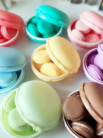 7pcs Macaron Storage Box Set, Stylish Household Circular Jewelry Organizer, Compact Mini Jewelry Case, Versatile Portable Miscellaneous Items Sorting Box, Perfect For Back To School, Holiday Gift Ideas For Christmas, Thanksgiving, New Year, And Valentine's Day, Ideal For Organizing Accessories And Small Treasures