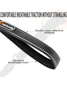 1 pieza Correa para mascotas militar verde reflectante con cuerda P adecuada para perros medianos y grandes - Verde militar - Ver 8