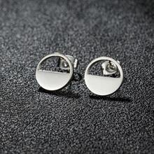 1 Pair Stainless Steel Ocean Wave Sun Rise  Stud Earrings Jewelry Hollow Earrings Gift - 457 - View 11