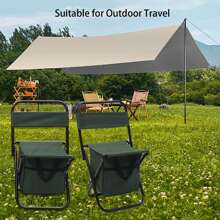 Folding Camping Chair Stool Wear-Resistance Oxford Fabric Durable Material Suitable For Outdoor Travel