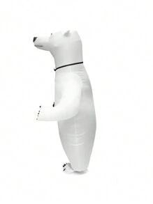 充氣成人動物造型服，充氣白熊造型服，充氣動物Cosplay服裝 - 白色 - 查看 6