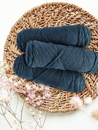 3 件装 100 克针织纱线舒适 DIY 针织材料，非常适合制作围巾和玩偶