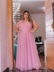 Women Short Dresses - Rusty Rose - View 1