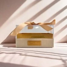 1pc Candybox Boxes Valentine's Day Gifts Crystal Box Preserved Flowers Storage Box Storage BoxGift Flower Gift Cloth Square Candybox Boxes - Beige - View 14