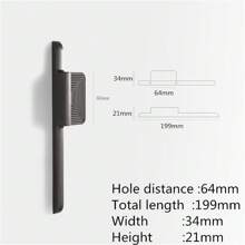 1入組銅色刷紋櫥柜把手，鋅合金珍珠灰色櫥櫃拉手，家具衣櫃門把手，廚房家具手柄硬體