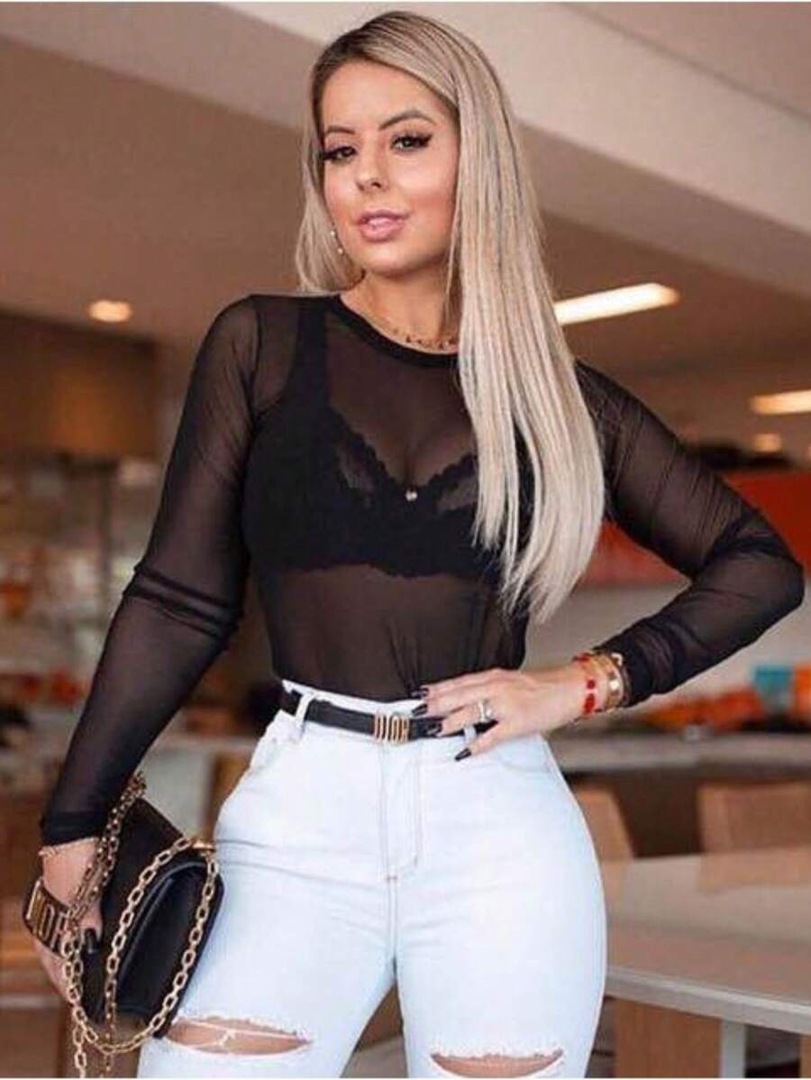 Swisz Women Bodysuits - màu đen - Xem 1