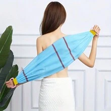Khăn tẩy tế bào chết lưng tối ưu-Polyester mềm, thiết kế sọc cho nam và nữ - Nhiều màu - Xem 11
