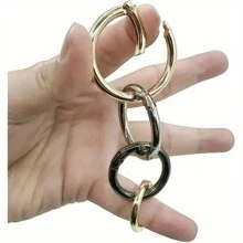 10 chiếc móc khóa lò xo kim loại có vòng chia di động, móc khóa xe hơi ba lô túi xách bằng kim loại quà tặng Giáng sinh, linh kiện móc khóa cho quần áo và phụ kiện, móc khóa kết nối túi xách tự làm, móc khóa - Nhiều màu - Xem 4