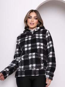 Women Winter Coats - 黑與白 - 查看 2