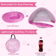 Quick Install Pop-Up Kids Beach Tent, Portable Children Sun Shade Pool Tent UPF 50+ UV Protection Canopy, Suitable For Indoor And Outdoor Use (Pool Type), Enhances Creativity And Imagination