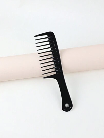 5件套专业宽齿梳套装 - 沙龙级去角质梳，适用于卷发、湿发和浓密头发，防静电卷发造型工具，配有旅行收纳盒，是欧洲沙龙、家庭和度假时男女护发的必备之选。