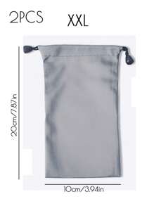 1/2/3 Túi Bảo Quản Mềm Màu Trơn Cho Sạc Dự Phòng USB Bộ Sạc Túi Mềm Dành Cho Pin Ngoài Powerbank Gậy Chụp Hình Di Động Tai Nghe Ngân Hàng Điện Túi Lưu Trữ Ổ Cứng USB Để Đi Du Lịch Đi Ra Ngoài - Màu xám đen - Xem 14