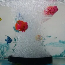 水族箱氣石，帶有平穩靜音氣流的魚缸氣泡石，適用於魚缸和水培氣泵 - 黑色 - 查看 5