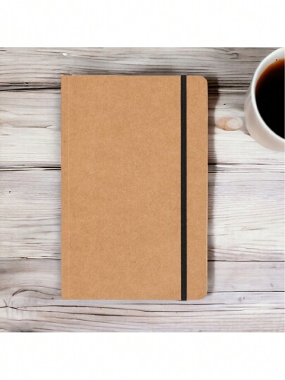 5 Unidades de Caderneta Caderno Moleskine em Kraft Sem Pauta 80 Páginas Amareladas Caderno Desenho