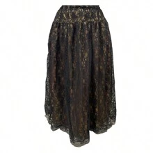 Women Skirts - Đen và vàng - Xem 3