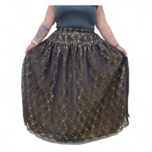 Women Skirts - Đen và vàng - Xem 2