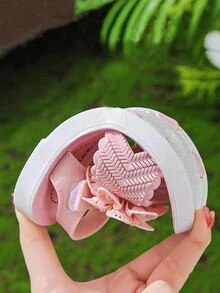 Nuevos sandalias de verano para niñas, zapatos antideslizantes para la playa para niñas estudiantes de talla mediana y bebés - Rosa - Ver 5