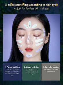 Zeesea Alice Oil-Control Makeup Primer, Color Correcting, Evens Skin Tone, Long-Lasting Makeup Base - #01 Purple - View 4