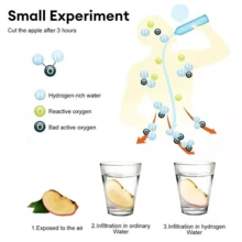 Hydrogen Rich Alkaline Water Ionizer Generator Bottle Cup Portable Mug 420ml USB - Blue - View 3