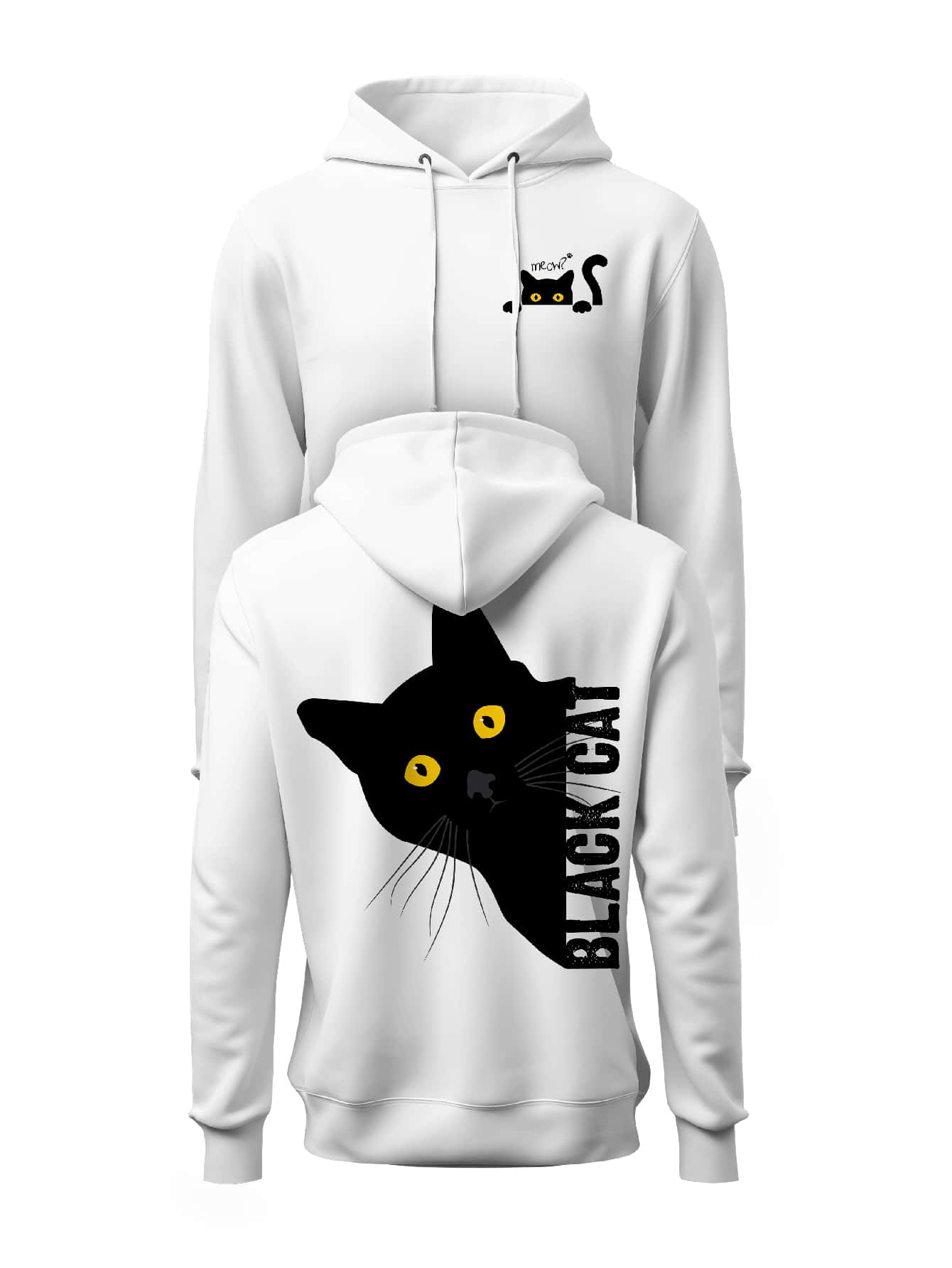 Men Hoodies - 白色 - 查看 1