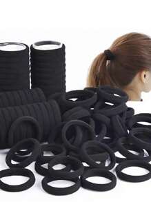 10-100pcs Simple Seamless High Elasticity Women's Basic Hair Ties, Suitable For Daily Use,Hair Accessories,Ponytail ,Hair Rope