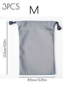 1/2/3 Túi Bảo Quản Mềm Màu Trơn Cho Sạc Dự Phòng USB Bộ Sạc Túi Mềm Dành Cho Pin Ngoài Powerbank Gậy Chụp Hình Di Động Tai Nghe Ngân Hàng Điện Túi Lưu Trữ Ổ Cứng USB Để Đi Du Lịch Đi Ra Ngoài - Màu xám đen - Xem 16