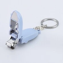 Mini Foldable Nail Clipper Keychain, Portable Stainless Steel Clippers For Fingernails And Toenails, Small Manicure And Pedicure Tool, Multiple Colors Available, Durable And Rust-Resistant Material, Easy-To-Carry Design - Multicolor - View 5