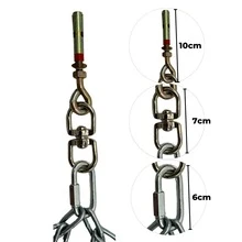 VENATUS Cadena Para Saco De Boxeo Giratoria De Acero 360° - Plateado - Ver 3