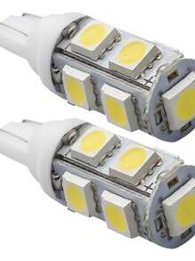 Par Lâmpada Pingo T10 9 Leds Farolete Lanterna Teto Placa - Branco - Visão 1