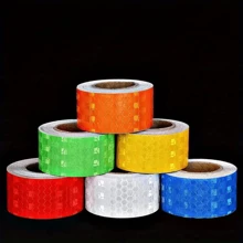 2.5x300cm/5x300cm 高能见度反光带 - 适用于汽车、卡车和摩托车的夜间贴纸 - 耐用、防风雨、整夜发光装饰