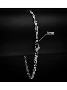 Men'S Necklace Sets - 銀色 - 查看 3