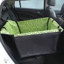 Cubierta impermeable para asiento de coche de perro, cojín acolchado para mascotas de doble capa y grosor, plegable y almacenable para jaula de coche