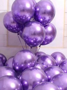 30/50/100 globos metálicos dorados de 5 pulgadas, globos plateados para guirnalda o arco de globos como decoración de boda, decoración de cumpleaños, decoración de fiesta, globo de boda, decoración de boda - Morado - Ver 4