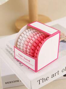 6/1pc Women Multi-Color Simple & Durable Matte Spiral Hair Scrunchies High Elasticity Ponytail Holders Hair Accessories Hair Ties Hair Rope