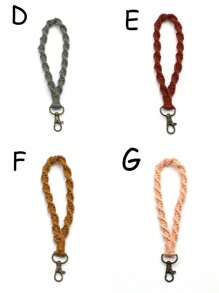 1 Miếng NỮ Chi tiết bện Vòng đeo tay Đồ treo Thời trang Móc chìa khóa Đối với Chìa khóa Đồ trang trí Đối với Trở lại Đến Trường học - Màu be - Xem 6