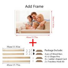 1pc Customized Canvas Wall Art, Available With DIY Wooden Frame Or Frameless Poster, Customizable Photos, Suitable For Family, Loved Ones, Pets, Can Be Hung On Wall For Home, Office, Living Room, Bedroom, Tea Room, Dining Room Decor, Ideal Gift For Birthday, Graduation, Slow Life, Retro, Holiday Calendar - Style 1 - View 12