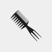 1 PEINE TEXTURA CABALLERO, PEINE TEXTURIZADOR BARBERIA NEGRO O AZUL - Negro - Ver 2