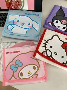 1件卡通化妆包文具包可爱旅行便携便携旅游化妆收纳包防水户外包海边露营包 - 粉色 - 查看 2