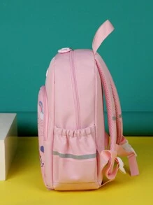 Fashionable New Cute Cartoon Unicorn Backpack For Kids, Versatile - Pink - View 3
