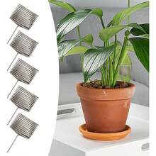 Fertilizer Basket Cylindrical Bonsai Fertilizer Box Automatic Planting Fertilizers Baskets For Planting Fertilization 10Pcs (Small Sphere) - Silver - View 1