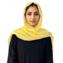 1 件时尚纯色轻质亚麻头巾，柔软舒适，适合冬季秋季日常穿着和装饰 - 彩色 - 查看 16